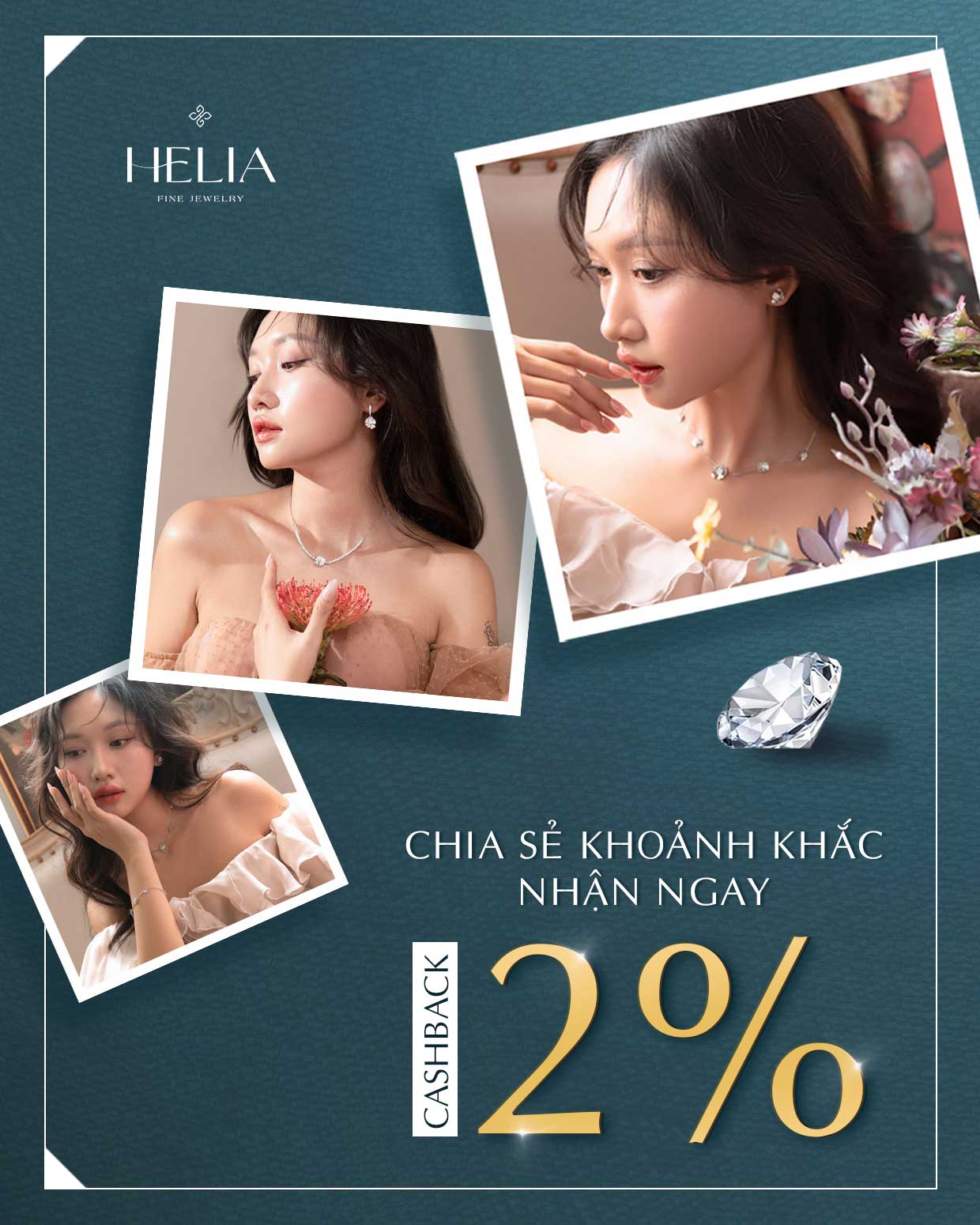 Chia sẻ khoảnh khắc - Nhận ngay cashback 2% từ Helia.