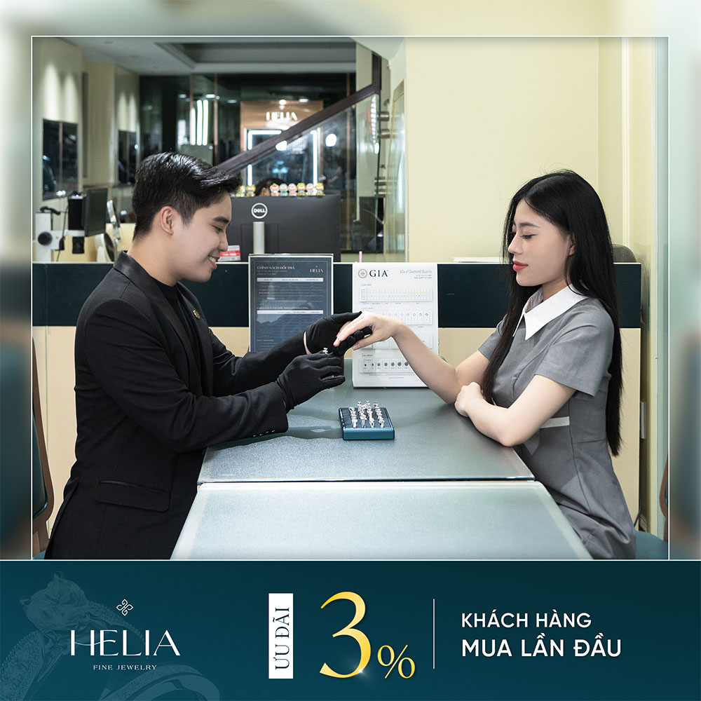 Ưu đãi 3% cho khách hàng mua hàng lần đầu tại Helia.